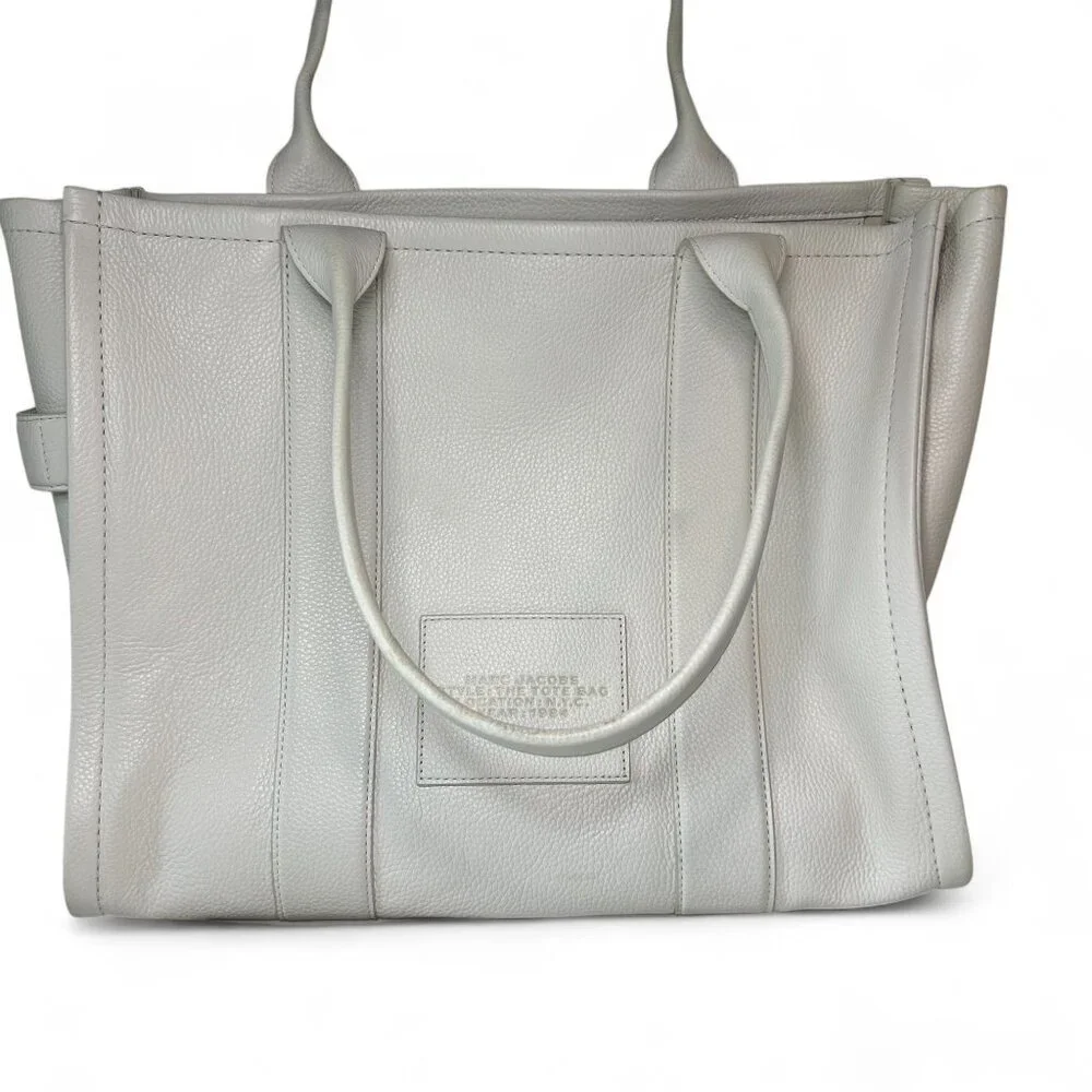 Marc Jacobs The Leather Large Tote Bag - Cream/White (Like New) - Picture 13 of 14